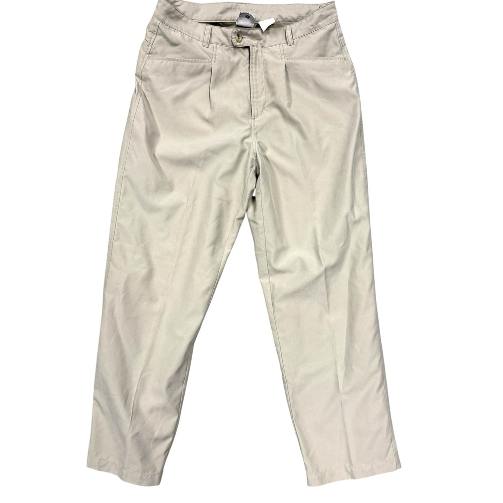 Columbia Pants Womens‎ Medium Beige GRT Lined Microfiber Khakis Travel Casual
